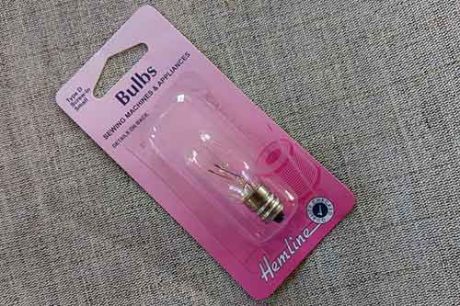 Sewing machine bulb, small screw-fitting